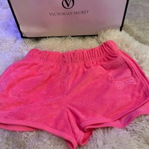Victoria’s Secret pink Varsity shorts